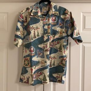 Reyn Spooner, Christmas Hawaiian shirt, L